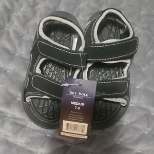 Kids Black Sandals